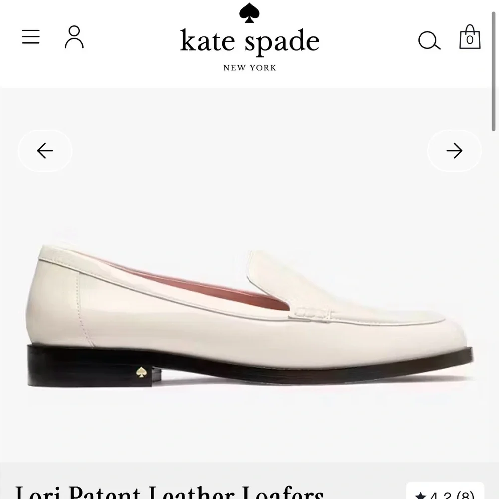 Kate Spade Lori Patent Leather Loafers 6.5 - Never worn with original box - Picture 5 of 9